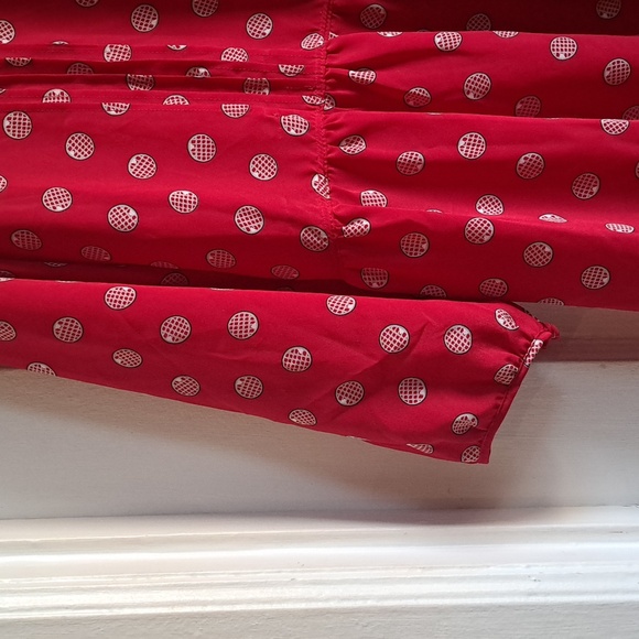 🔥 host pick 🔥 80s red vintage xl dress - polka dot bow tie dress - Extra Large - Picture 3 of 13
